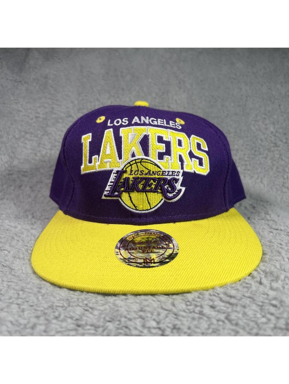 LA Lakers NBA Basketball Mitchell & Ness Snapback Hat Y2K